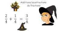 additionner ou soustraire deux fractions de m�me d�nominateur