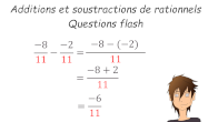 addition de rationnels fractions de mme dnominateur