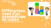 vues d'un assemblage de cubes en vidos