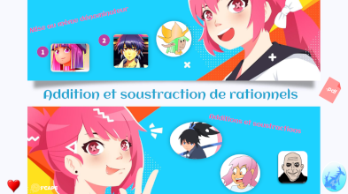Genially nombres rationnels additions et soustractions 4me