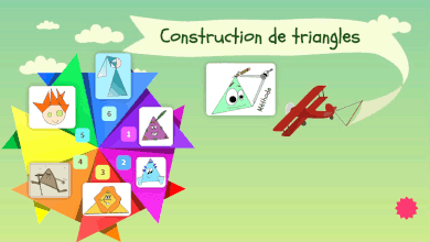 triangles construction sixième game of geogebra