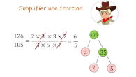 simplification de fractions et dcomposition d'un nombre en produit de facteurs premiers cinquime en vidos