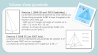 volume d'une pyramide DNB 4me