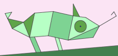 caméléon dessin parallélogramme Gepgebra
