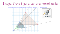 image d'une figure par une homothtie rapport positif en vidos