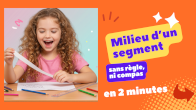 milieu d'un segment avec bande de papier YouTube tuto genially