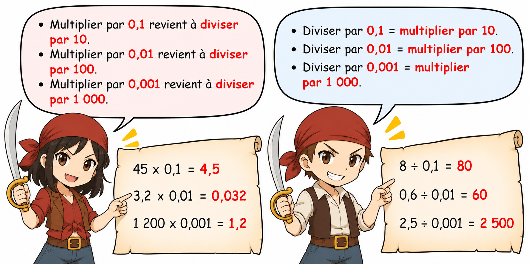 multiplier ou diviser par 0,1