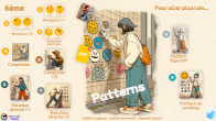 cours et manipulation de patterns sixime genially